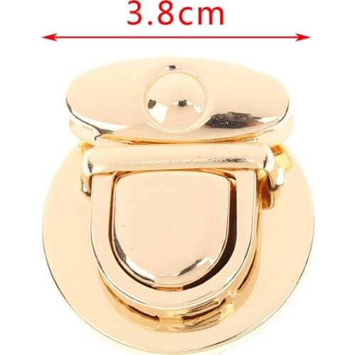New 1 Pc Metal Lock Bag Case Buckle Clasp For Handbags Shoulder Bags Purse Tote Accessories DIY Craft