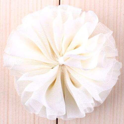 Wholesale 20Pcs/Set Handmade DIA 6.5Cm Chiffon Flower Artificial Flower Wedding Boutonniere DIY Flowers Hair Accessoires