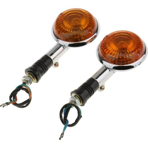 Pair Turn Signal Amber Lights for Yamaha V-MAX1200 /V-star /XVS1100 /XV250 Hight Quality Plastic
