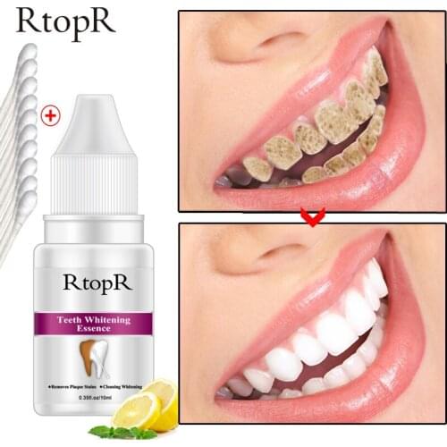 RtopR Teeth Whitening Essence Powder Clean Oral Hygiene Whiten Teeth Remove Plaque Stains Fresh Breath Oral Hygiene Dental Tool