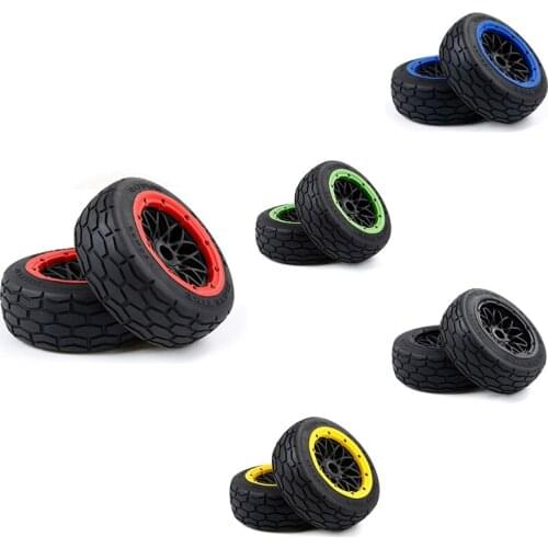 ROFUN Slate Tire Tyre Front Tire Assembly Kit for 1/5 HPI ROFUN BAHA ROVAN BAJA 5B RC CAR RACING TOYS PARTS