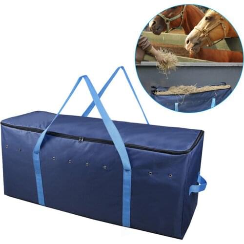 Folding Extra Large Heavy Duty Hay Bale Storage Bag Livestock Horse Zipper Tote