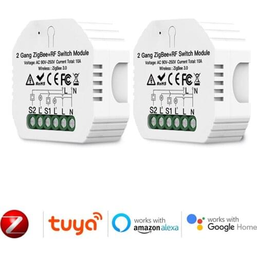 Smart ZigBee Yours Light Switch Relay Module Smart Home Smart Life/Tuya APP Remote Control Work With Alexa Echo Google Home