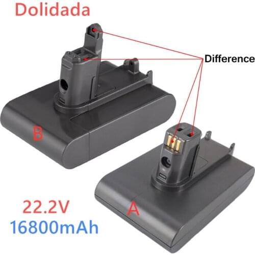 Type A/B) 22.2V 16800mAh Li-ion Vacuum Battery for Dyson DC35, DC45 DC31, DC34, DC44, DC31 Animal, DC35 Animal,917083-01