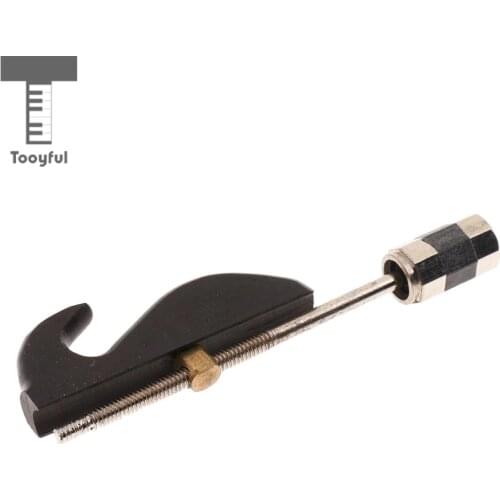 Tooyful Black Sandalwood Erhu Bow Hook Screw Head Erhu Bow Adjust Tool Accessory