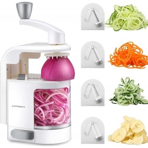 TT Household Radish Hand Spiral Chopper Kitchen Supplies Shredding Machine Squash Slicer and Grater