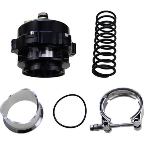 Universal Black Car Turbo Blow Off Valve BOV V Band Flange Spring 35PSI 0.4-1.3 Bar 50mm Tial