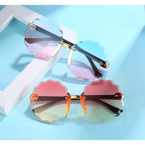 Vintage Kids Sunglasses Child Sun Glasses Round Flower Gafas Baby Children UV400 Sport Sunglasses Girls Boys Oculos De Sol