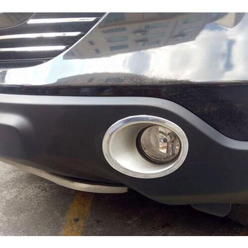 YAQUICKA ABS Car Front Bumper Fog Light Lamp Ring Trim Styling Cover For Honda CRV CR-V 2007 2008 2009 Mouldings Accessories