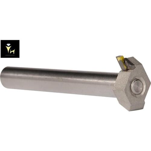 Yuhe PCD Angle 180 Degree Flat CNC Diamond Tools, 6mm/ Customize Diameter Shank ( Diamond Width: 0.25-8mm )