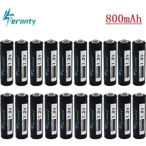 1.2V NiMh Battery 1.2v 800mah Rechargeable Batery For RC Toys Car Boat Tank Gun Remote Control Helicopters Truck Led Light 20pcs