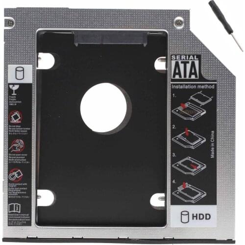 12.7mm 2nd Hard Drive SSD HDD Caddy for HP Elitebook 8460p 8470p 8560p 8570p 8760p