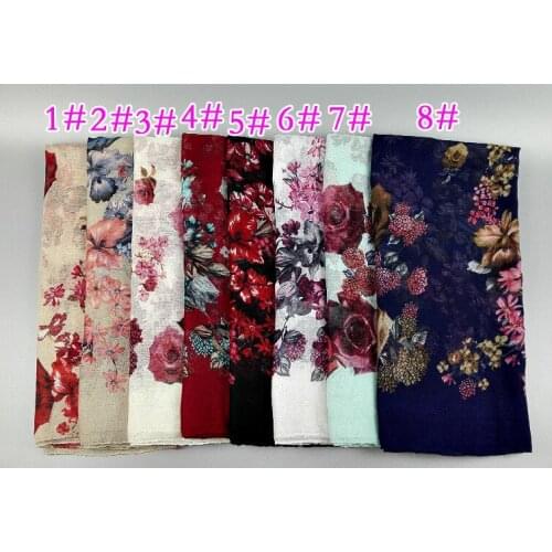 120pcs/lot new fashion big red rose flower and leaf print scarf shawl pashmina/Rose floral scarf
