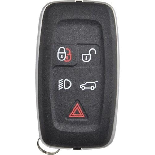 5 Button Lock Unlock Remote Car Key Trunk Panic Fob Case Shell for Land Rover Discovery 4 Sport Freelander Car Key Shell