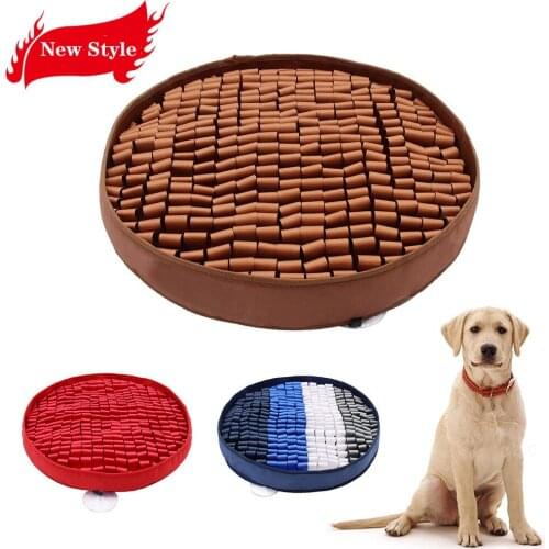 50*50*8cm Pet Dog Snuffle Mat Nose Smell Training Sniffing Pad Slow Feeding Bowl Food Dispenser Relieve Stress Sunflower Puzzle