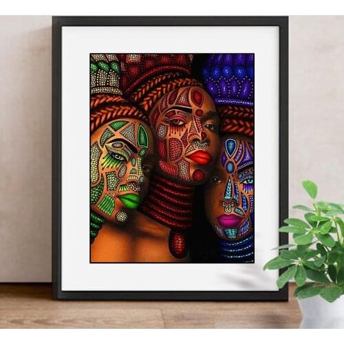 Diamond Embroidery Full Display Portrait 5D Diamond Painting Colorful Full Square Cross Stitch Rhinestone Decor Home Gift