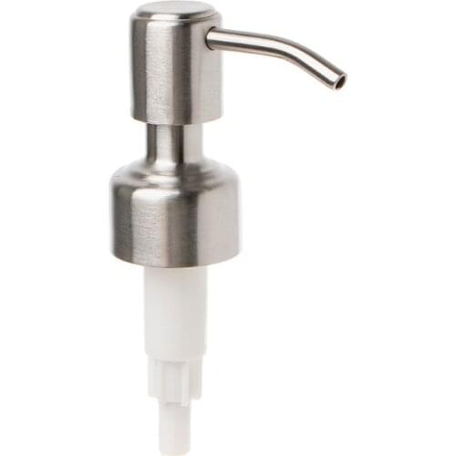 Stainless Steel Liquid Soap Dispenser Nozzle 12 OZ Hand Lotion Pump Fitting
