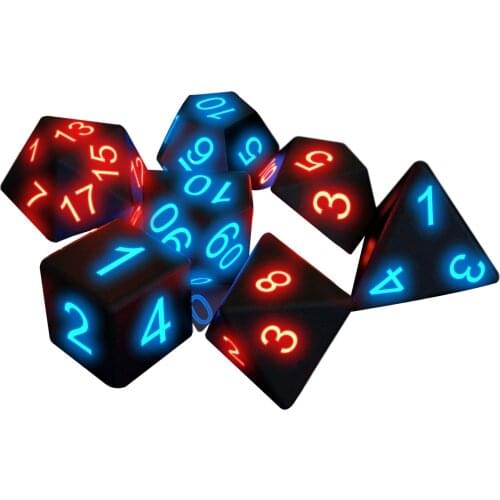 Electronic Glow LED Dice Polyhedral Game Magic DND Board Dice Trick Pixels Role Playing Game Board Games Dice Set