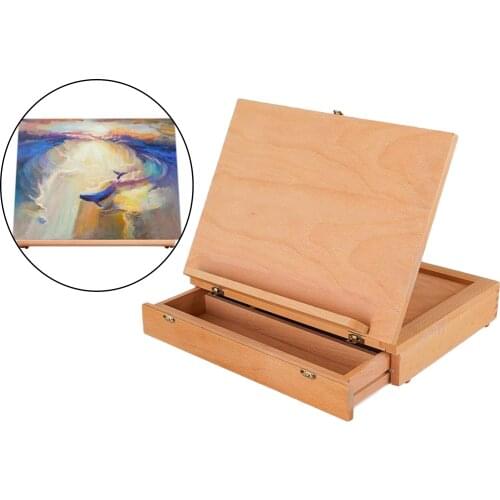 Artist Tabletop Easel- Multi-Function Adjustable Sketch Box Easel with Storage Art Paint for Artist, Art Students