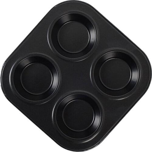 Non staining 4-Cup Cake Plate Round Hole Cake Mold Household Baking Inserts