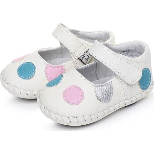 Baby Girl Shoes Newborn Leather Toddler Boy Soft Bottom Handmade Rubber Sole Infant First Walkers Princess Baby Crib Shoes
