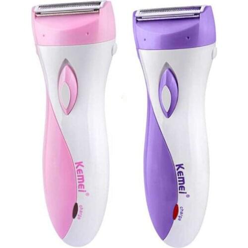 Kemei Rechargeable Female Epilator Women Shaver Hair Removal Underarm Hair Trimmer Bikini Hair Removal Leg Body Depilador