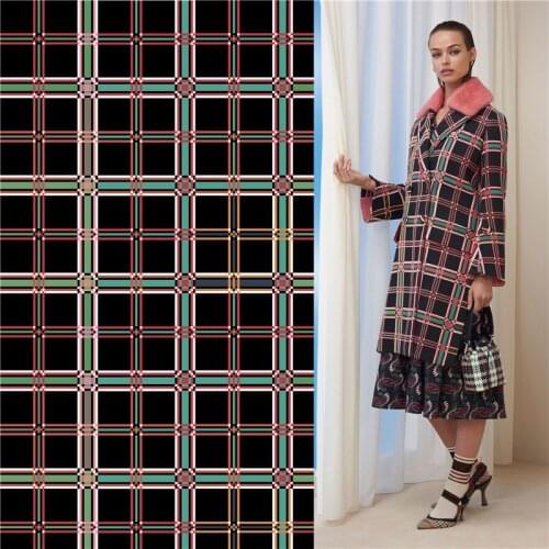 Polyester dress fabric customization Mesh series stretch digital printing sewing pillowcase needlework handmade materials 073