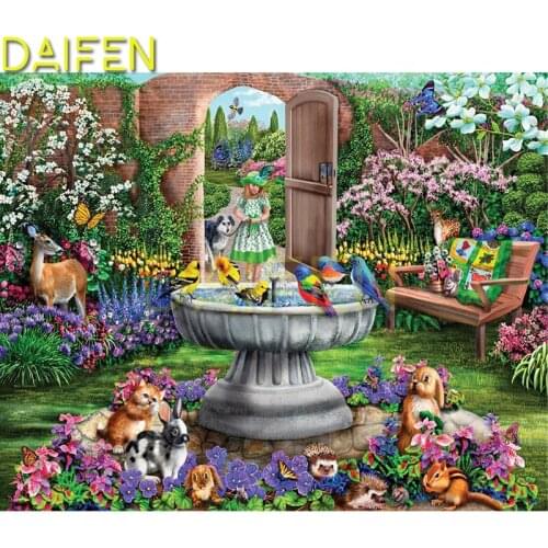 Full Round Diamond mosaic Dog bird cat rabbit DIY 3D Diamond painting Full Square Diamond embroidery Cross stitch Animal garden