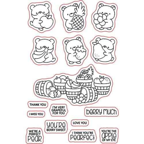 Transparent Clear stamp and cutting dies animal DIY Silicone Seals Scrapbooking / Card Making/Photo Album Decoration