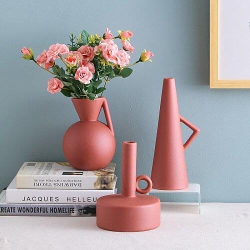 Morandi creative modern simple home Ceramic Vase Decoration living room home decoration crafts
