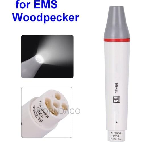 Dental LED Light Detachable Piezo Scaler Handpiece fit Woodpecker EMS Ultrasonic Scaling Tips
