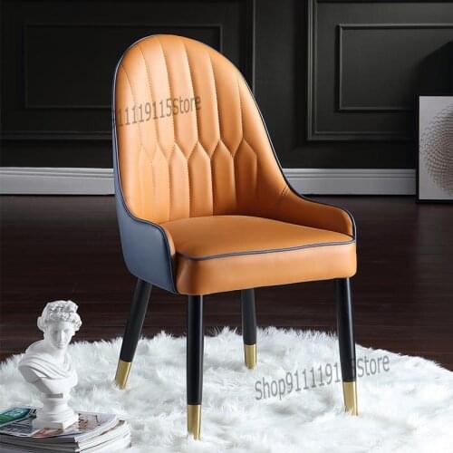 Light Luxury American Solid Wood Dining Chair Book Chair Modern Simple Leisure Chair Back Home Furniture A1 New Product