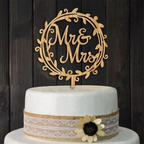 Cake Topper Flag Alphabet MR MRS Cake Topper Children Birthday Party Wedding Decoration Cake Decoration Supplies