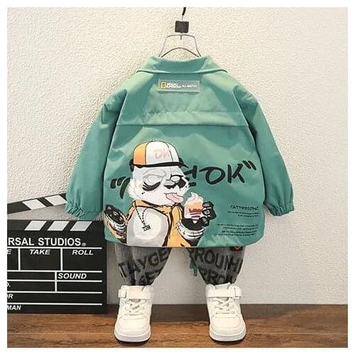 Boys' spring autumn kids jackets new childrens baby boys fashionable coats baby boys cartoon casual coats jackets P4 197