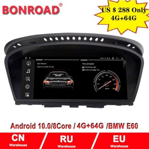 Bonroad Android 10.0 Car Multimedia Video Player For BMW 5 Series E60/M5/M3/E61/E63/E64/E90/E91/E92/E93 Radio Wifi GPS Autoradio
