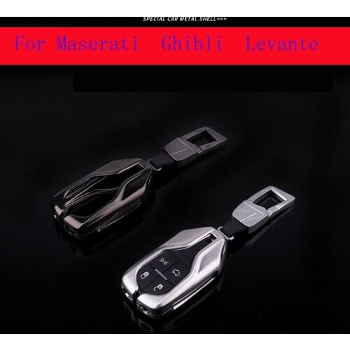 Car Key Case Key Chain Bag High Quality Kirsite for Maserati Ghibli Levante Accessories