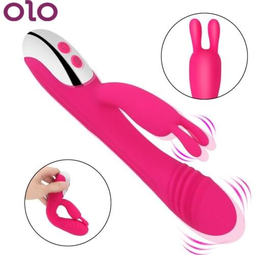 OLO 7 Speeds Female Masturbation Chargable Dildo Penis Vibrator Clitoris Stimulation Powerful Rabbit Vibrator Sex Toy for Women