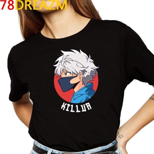 Hunter x Hunter Hisoka Killua summer top top tees men streetwear couple tumblr kawaii japanese clothes tshirt ulzzang