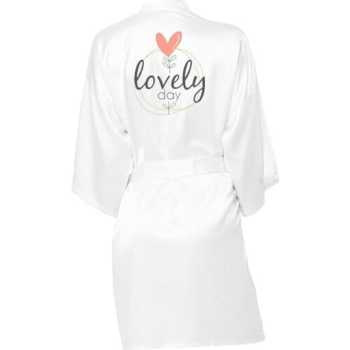 Personalized Custom Name Flower Print Wedding Bride Team Robes Bridal Party Robes Bridesmaid Robes gift