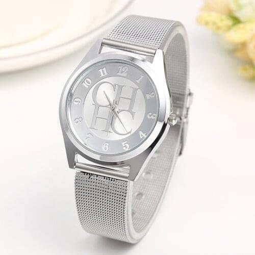 Kobiet zegarka 2020 Classic fashion Bear Quartz Watch Women Casual Crystal Stainless Steel Dress Wristwatches relogio feminino