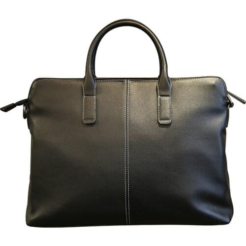 LEBSGE Brand New Business Men Briefcase High Quality Pu Leather Single Shoulder Messenger bag 13-13.5 inches Laptop Bag