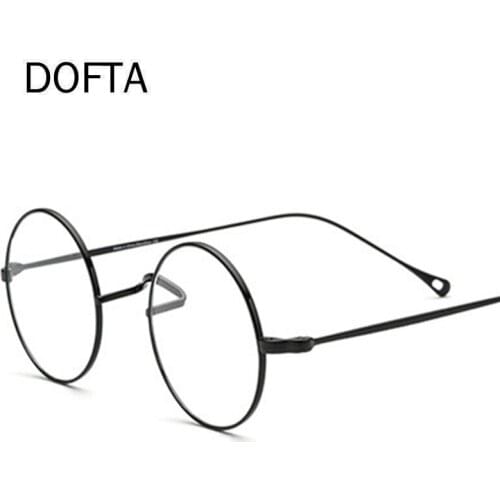 DOFTA Titanium Glasses Frame Men Vintage Round Myopia Optical Prescription Eyeglasses Women New Retro Eyewear 5503