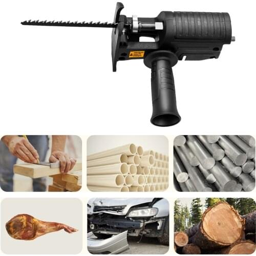 Reciprocating Saw Adapter Electric Drill To Electric Saw Woodworking Tools Adapt with 152mm/132mm/100mm For Woodworking Tools