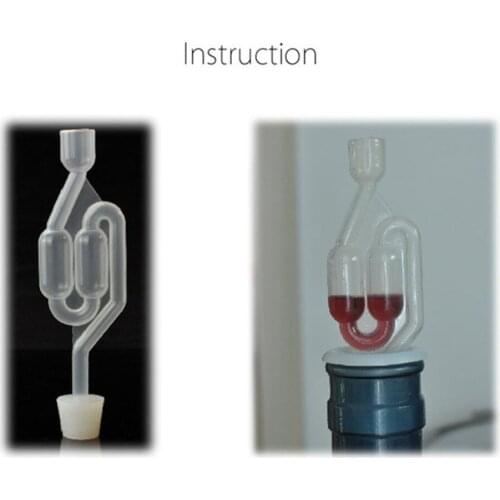 Plastic home brew wine fermentation airlock wine air lock bubble grommet homebrew valve exhaust barware bar sets tools