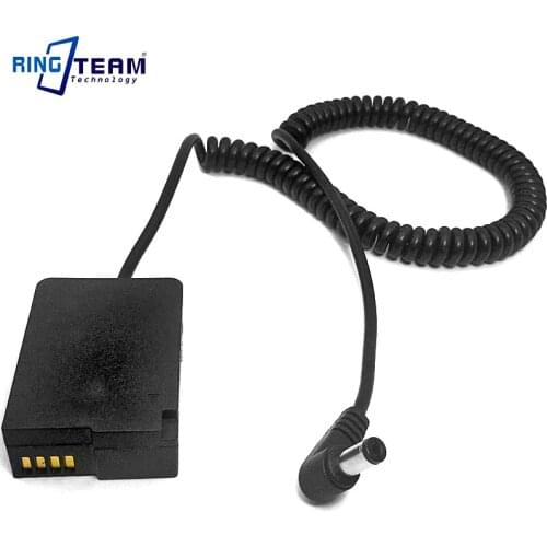 Spiral Wire 5.5x2.1mm DMW DCC8 BLC12 DC Coupler for Panasonic Lumix DMC FZ2000 FZ1000 FZ200 GH2 G5 G6 G7 GX8 G80 G81 G85 Cameras