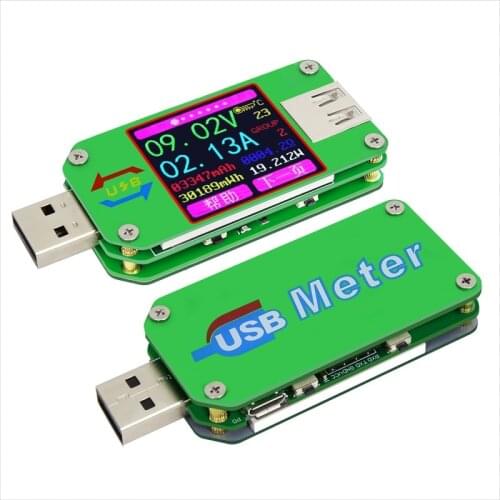 UM24 UM24C APP USB 2.0 LCD Display Voltmeter ammeter battery charge voltage current meter multimeter cable measure Tester