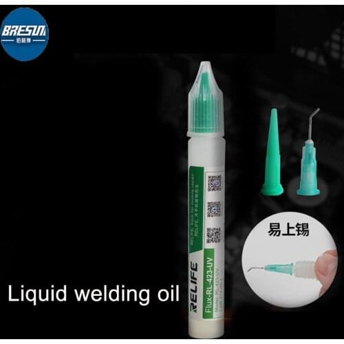 RELIFE RL-423-UVWelding oil mobile phone BGA flux rosin repair special needle tube soldering flux paste