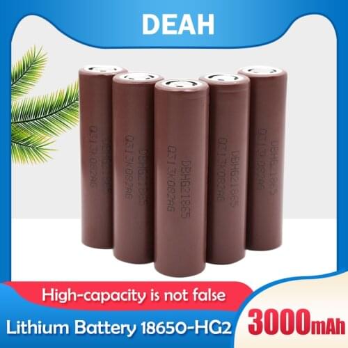 10-20PCS Original HG2 18650 3000mAh Rechargeable Lithium Battery 3.7V 20A Discharge Max 35A For Electric Car Tool Flashlight