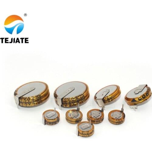 2PCS 5.5V 4F H Style Horizontal Super Capacitor Farah Capacitor Double Layer Capacitor Low ESR Fast Charge Long Life