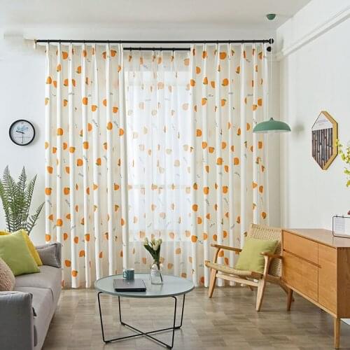 2021 Nordic Half Shading Curtains For Living Room шторы фатин Para Salon Cortinas Rideau Minimalist Refreshing Girl Curtain